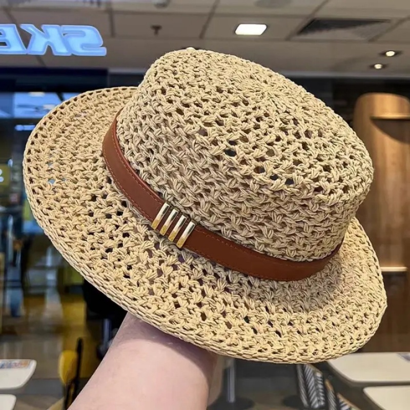 Nuovo Cappello da Sole a Tesa  - Bucket Hat Straw recensione e prezzo