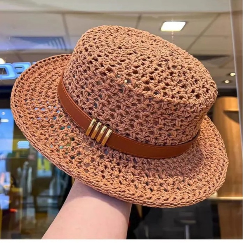 Nuovo Cappello da Sole a Tesa  - Bucket Hat Straw recensione e prezzo